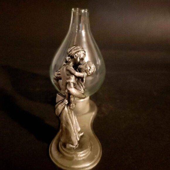 Vintage Fine Pewter Figurine Candle Holder - Picture 4 of 9